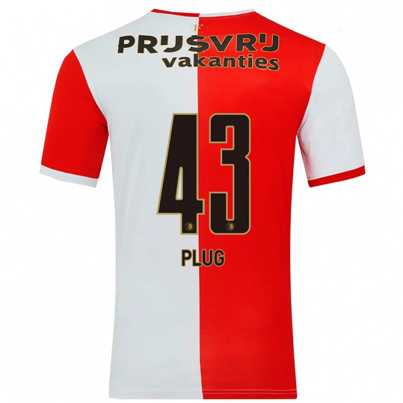 Danxen Herren Jan Plug #43 Rot Weiß Heimtrikot Trikot 2025/26 T-Shirt Österreich