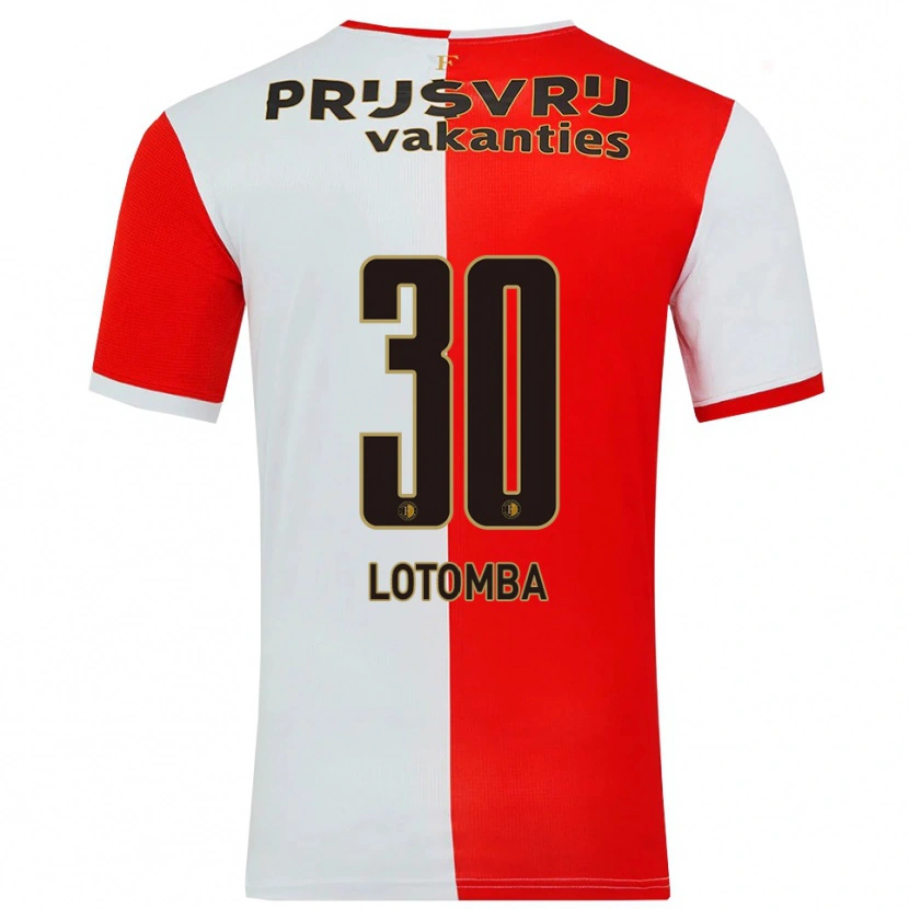 Danxen Herren Jordan Lotomba #30 Rot Weiß Heimtrikot Trikot 2025/26 T-Shirt Österreich