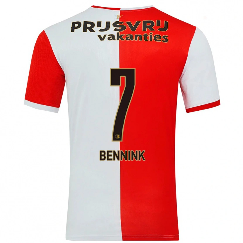 Danxen Herren Maxime Bennink #7 Rot Weiß Heimtrikot Trikot 2025/26 T-Shirt Österreich