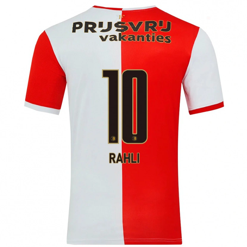 Danxen Herren Khalid Rahli #10 Rot Weiß Heimtrikot Trikot 2025/26 T-Shirt Österreich