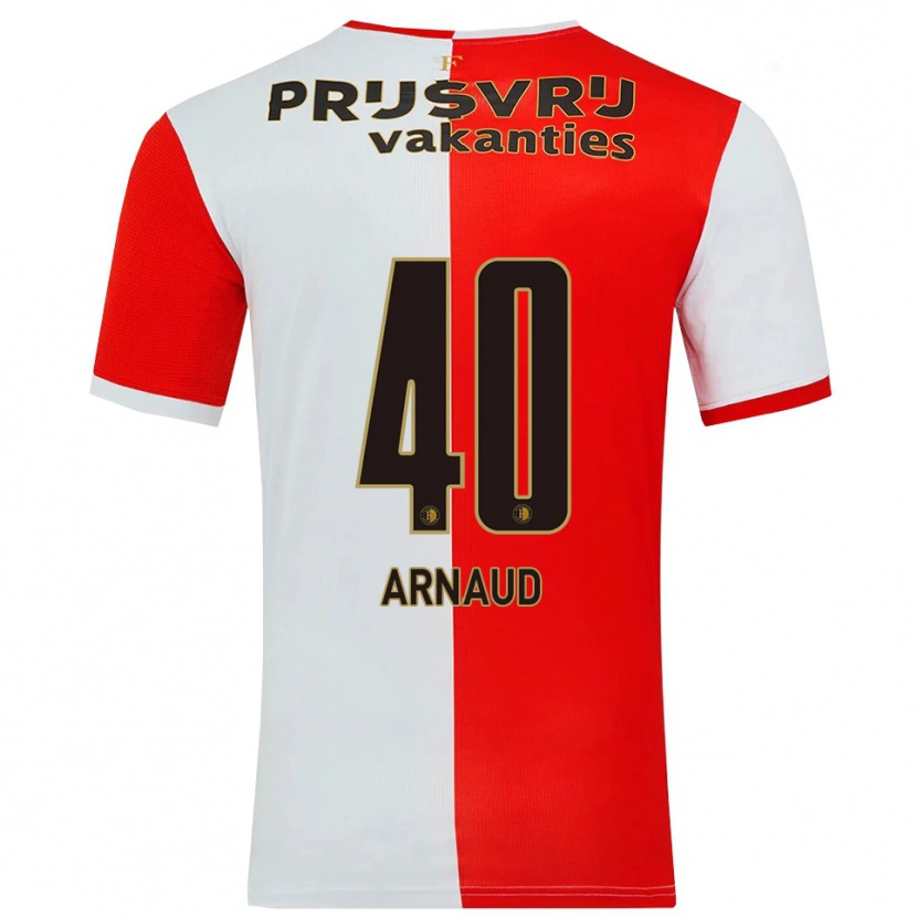 Danxen Herren Lugene Arnaud #40 Rot Weiß Heimtrikot Trikot 2025/26 T-Shirt Österreich