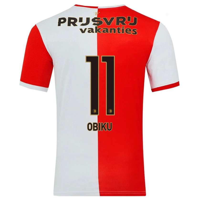 Danxen Herren Junior Obiku #11 Rot Weiß Heimtrikot Trikot 2025/26 T-Shirt Österreich