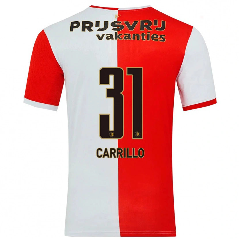 Danxen Herren Stéphano Carrillo #31 Rot Weiß Heimtrikot Trikot 2025/26 T-Shirt Österreich