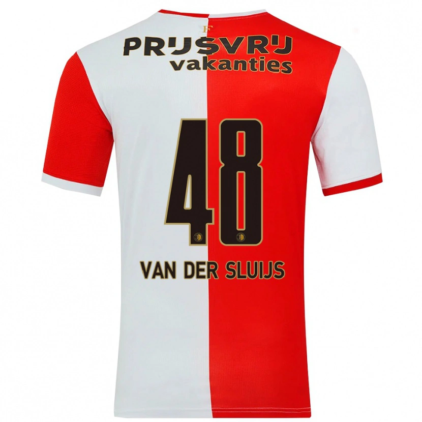 Danxen Herren Joep Van Der Sluijs #48 Rot Weiß Heimtrikot Trikot 2025/26 T-Shirt Österreich