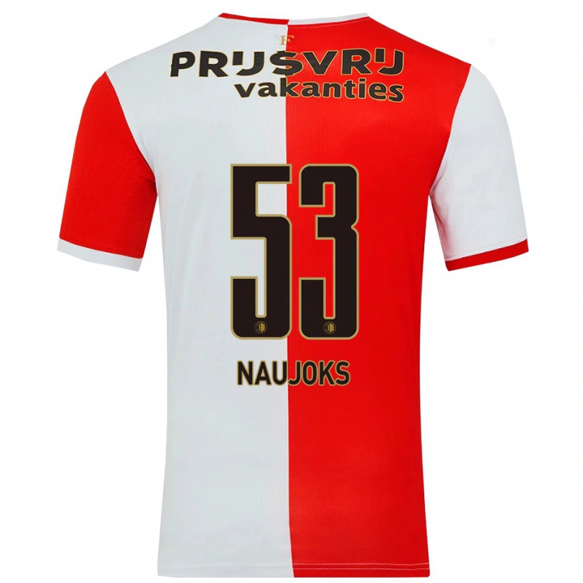 Danxen Herren Noah Naujoks #53 Rot Weiß Heimtrikot Trikot 2025/26 T-Shirt Österreich