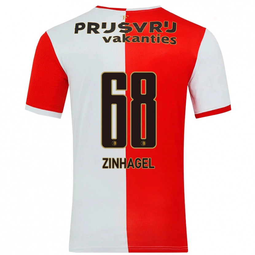 Danxen Herren Jivayno Zinhagel #68 Rot Weiß Heimtrikot Trikot 2025/26 T-Shirt Österreich