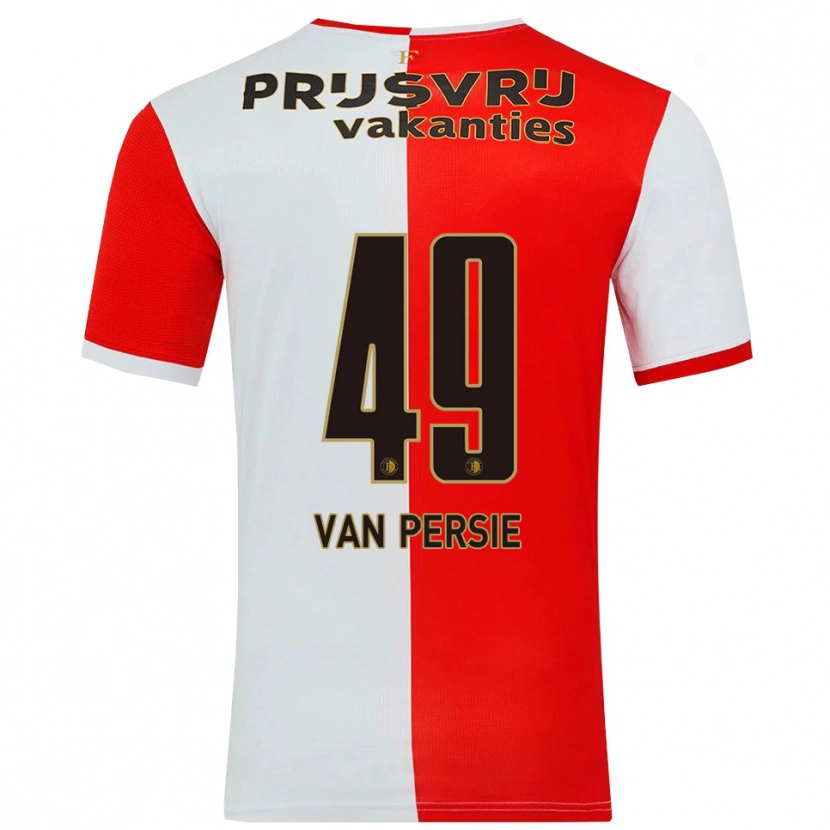 Danxen Herren Shaqueel Van Persie #49 Rot Weiß Heimtrikot Trikot 2025/26 T-Shirt Österreich