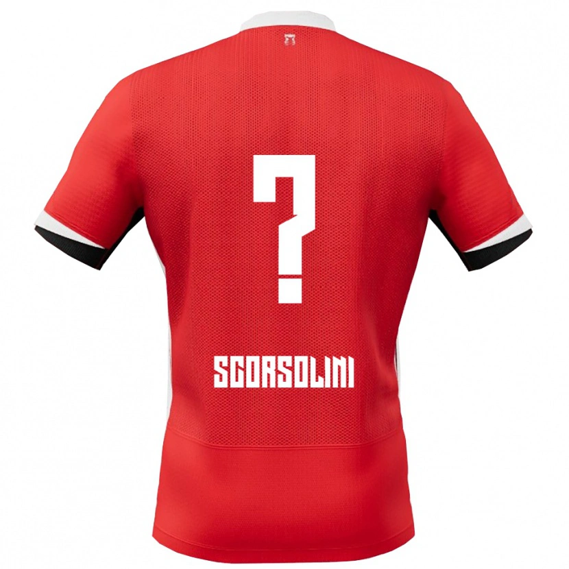 Danxen Herren Luca Scorsolini #0 Rot Weiß Heimtrikot Trikot 2025/26 T-Shirt Österreich