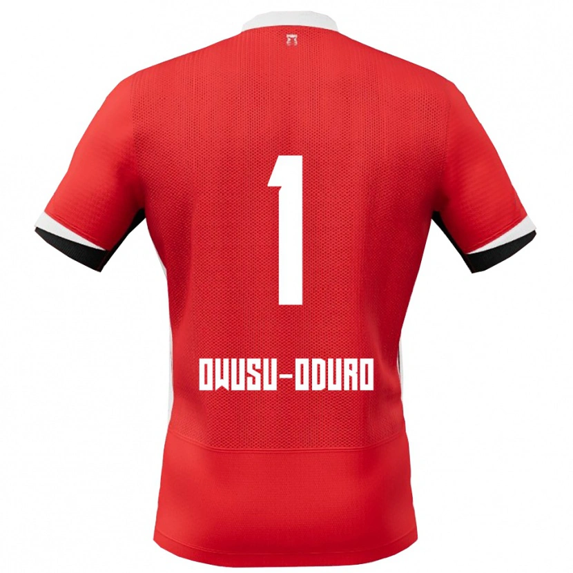 Danxen Herren Rome Jayden Owusu-Oduro #1 Rot Weiß Heimtrikot Trikot 2025/26 T-Shirt Österreich