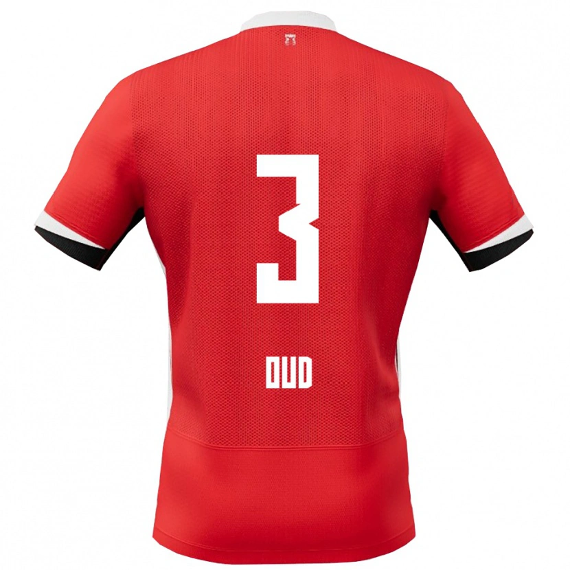Danxen Herren Joeri Oud #3 Rot Weiß Heimtrikot Trikot 2025/26 T-Shirt Österreich