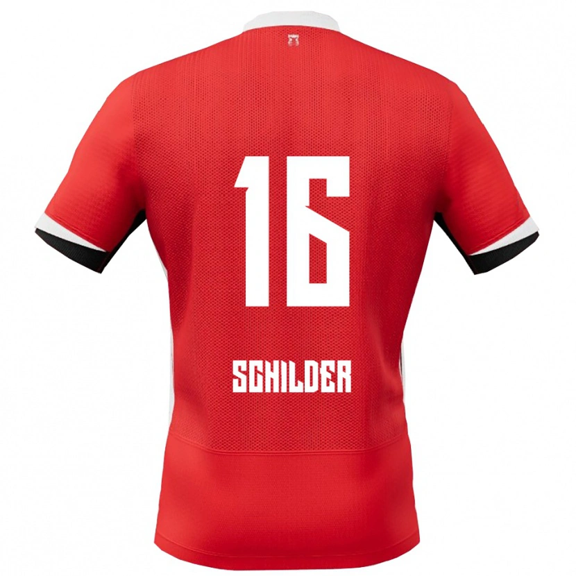 Danxen Herren Koen Schilder #16 Rot Weiß Heimtrikot Trikot 2025/26 T-Shirt Österreich