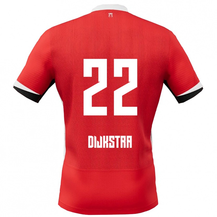 Danxen Herren Elijah Dijkstra #22 Rot Weiß Heimtrikot Trikot 2025/26 T-Shirt Österreich