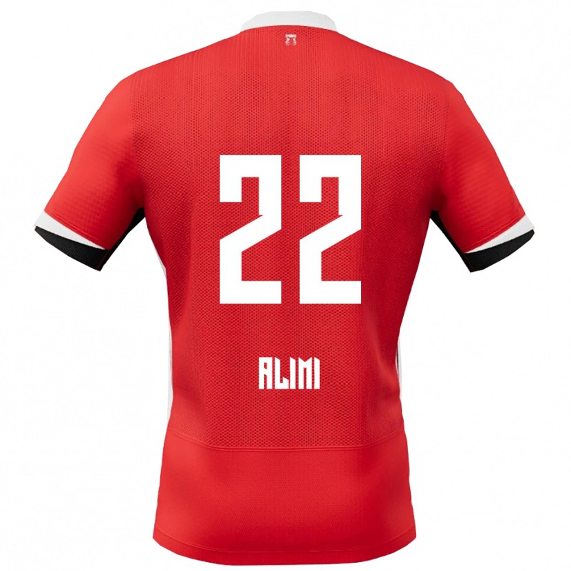 Danxen Herren Fadil Alimi #22 Rot Weiß Heimtrikot Trikot 2025/26 T-Shirt Österreich