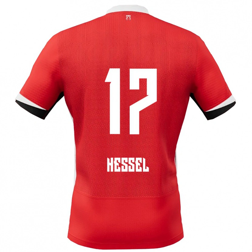 Danxen Herren Hessel De Wit #17 Rot Weiß Heimtrikot Trikot 2025/26 T-Shirt Österreich