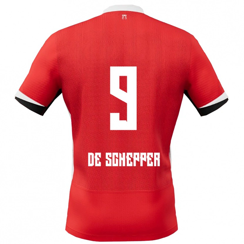 Danxen Herren Dean Ijssel De Schepper #9 Rot Weiß Heimtrikot Trikot 2025/26 T-Shirt Österreich