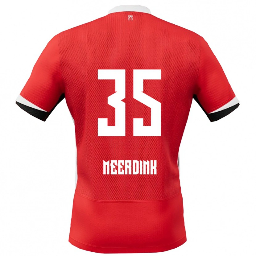 Danxen Herren Mexx Meerdink #35 Rot Weiß Heimtrikot Trikot 2025/26 T-Shirt Österreich