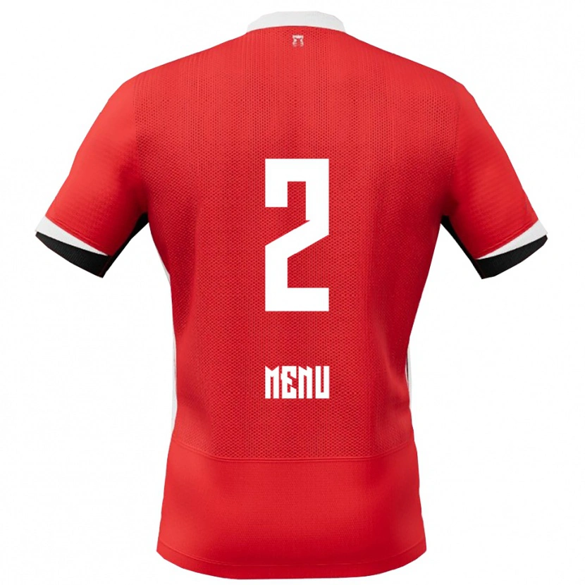 Danxen Herren Mathijs Menu #2 Rot Weiß Heimtrikot Trikot 2025/26 T-Shirt Österreich