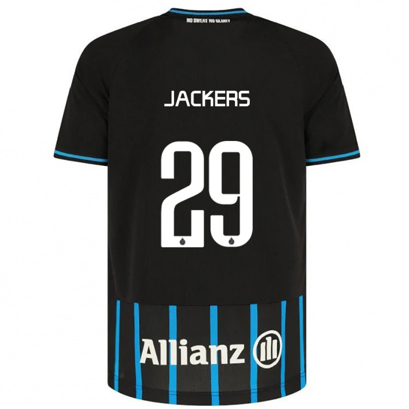 Danxen Herren Nordin Jackers #29 Schwarz Blau Heimtrikot Trikot 2025/26 T-Shirt Österreich