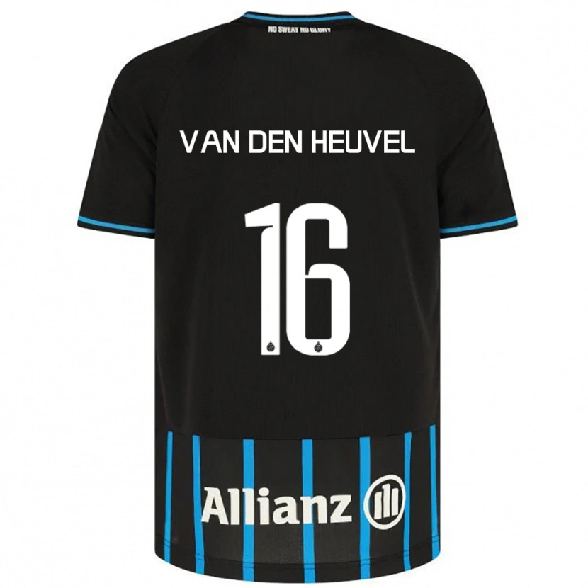 Danxen Herren Dani Van Den Heuvel #16 Schwarz Blau Heimtrikot Trikot 2025/26 T-Shirt Österreich