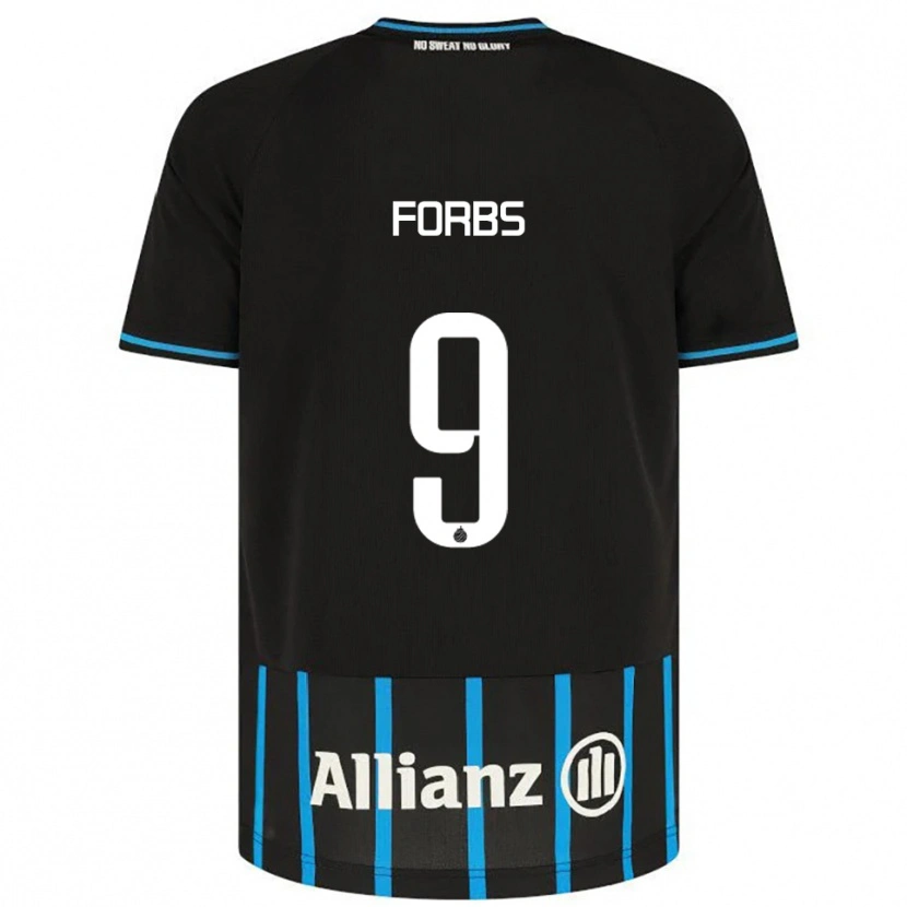 Danxen Herren Carlos Forbs #9 Schwarz Blau Heimtrikot Trikot 2025/26 T-Shirt Österreich
