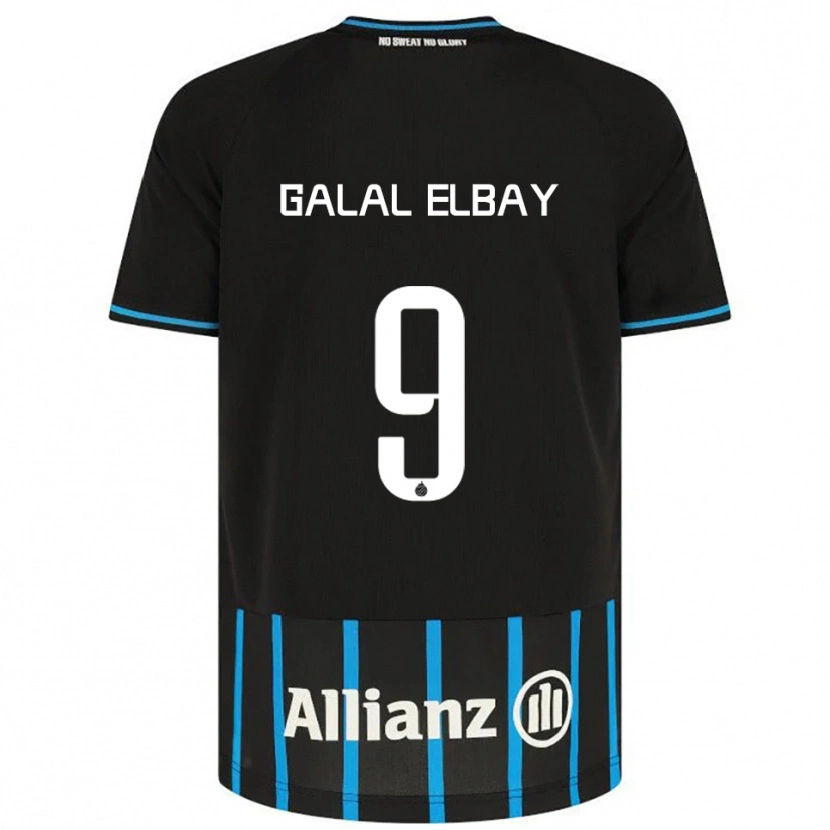 Danxen Herren Mohamed Galal Elbay #9 Schwarz Blau Heimtrikot Trikot 2025/26 T-Shirt Österreich