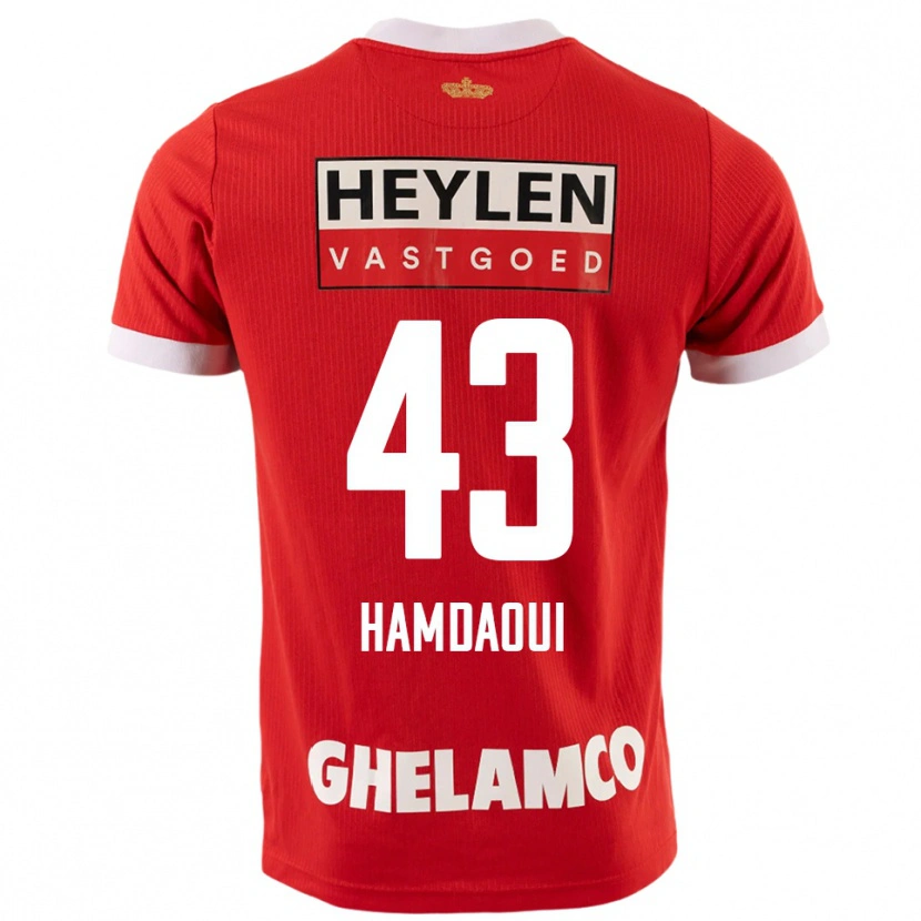 Danxen Herren Youssef Hamdaoui #43 Rot Weiß Heimtrikot Trikot 2025/26 T-Shirt Österreich