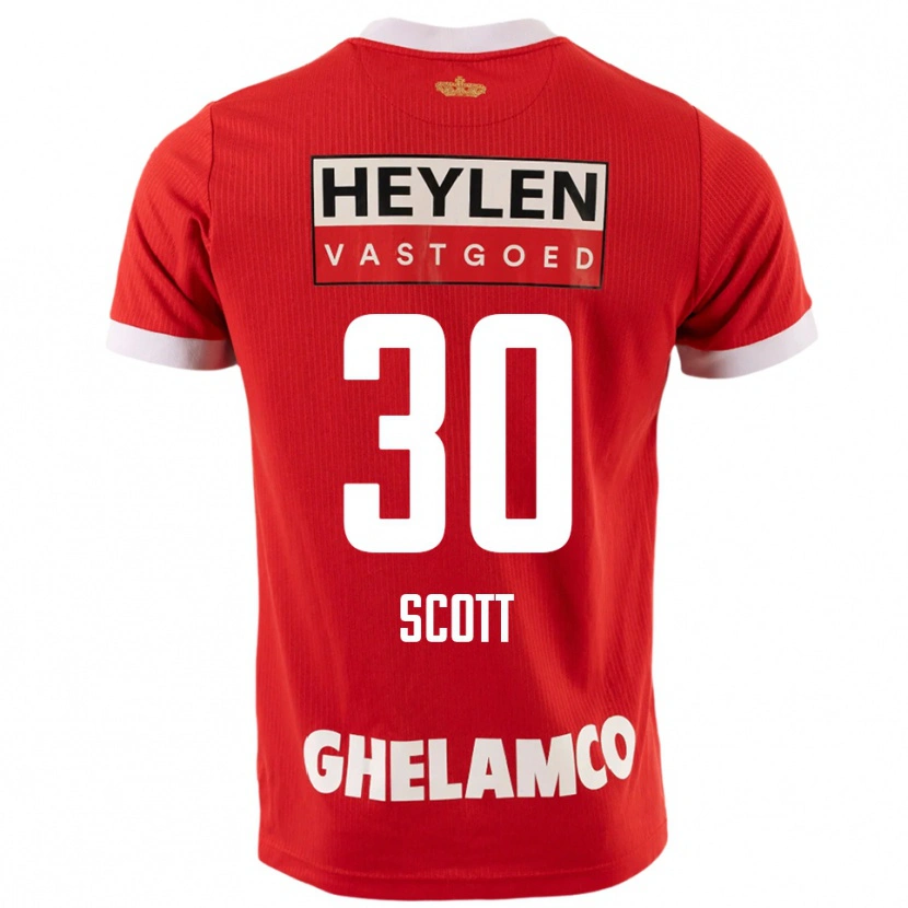 Danxen Herren Christopher Scott #30 Rot Weiß Heimtrikot Trikot 2025/26 T-Shirt Österreich