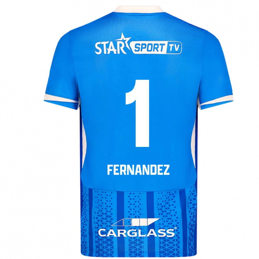 Danxen Herren Elias Gonzalez Fernandez #1 Blau Weiß Heimtrikot Trikot 2025/26 T-Shirt Österreich