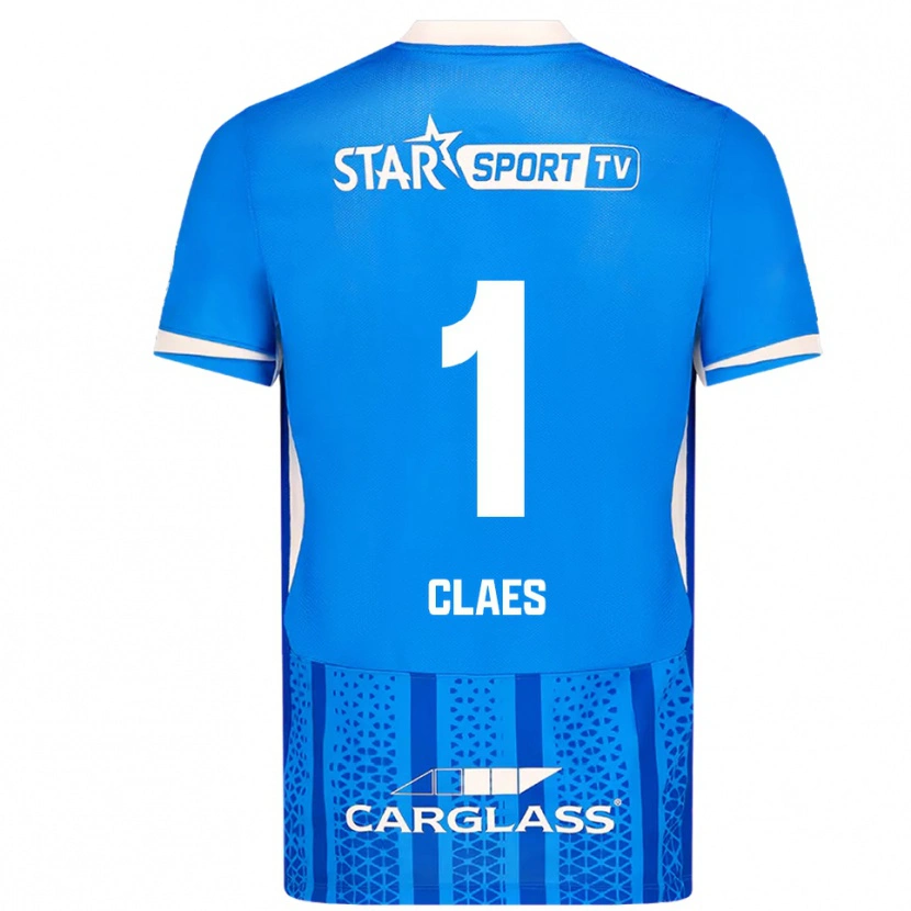 Danxen Herren Mirthe Claes #1 Blau Weiß Heimtrikot Trikot 2025/26 T-Shirt Österreich
