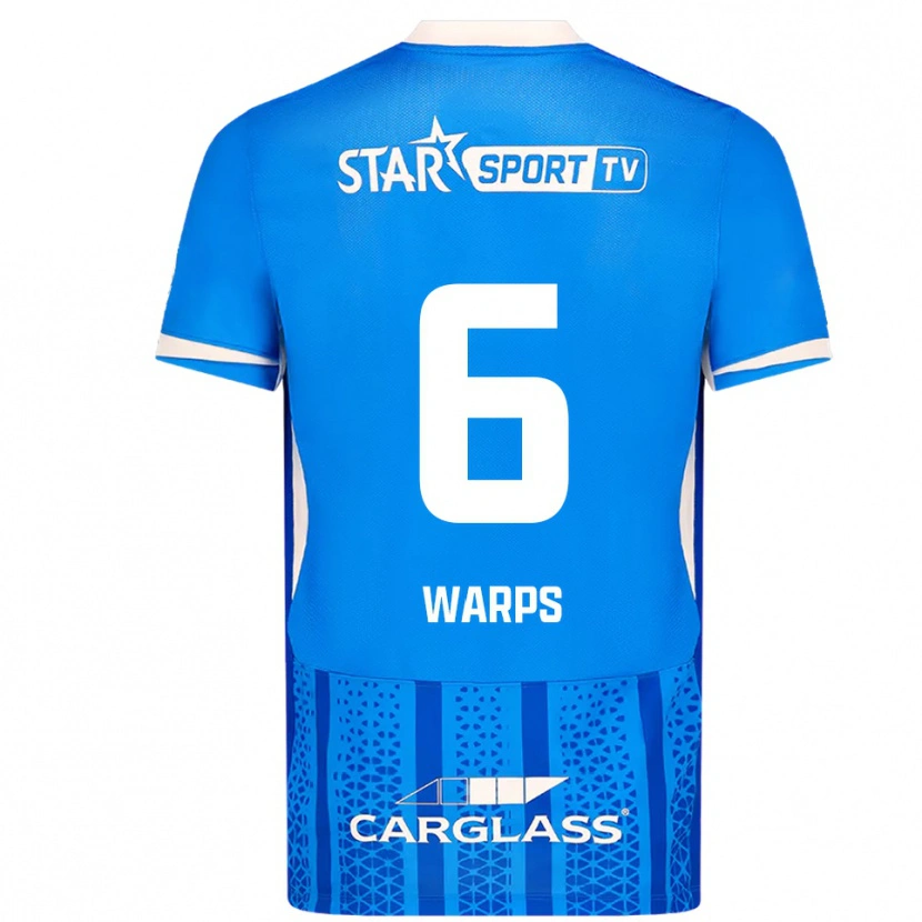 Danxen Herren Isa Warps #6 Blau Weiß Heimtrikot Trikot 2025/26 T-Shirt Österreich
