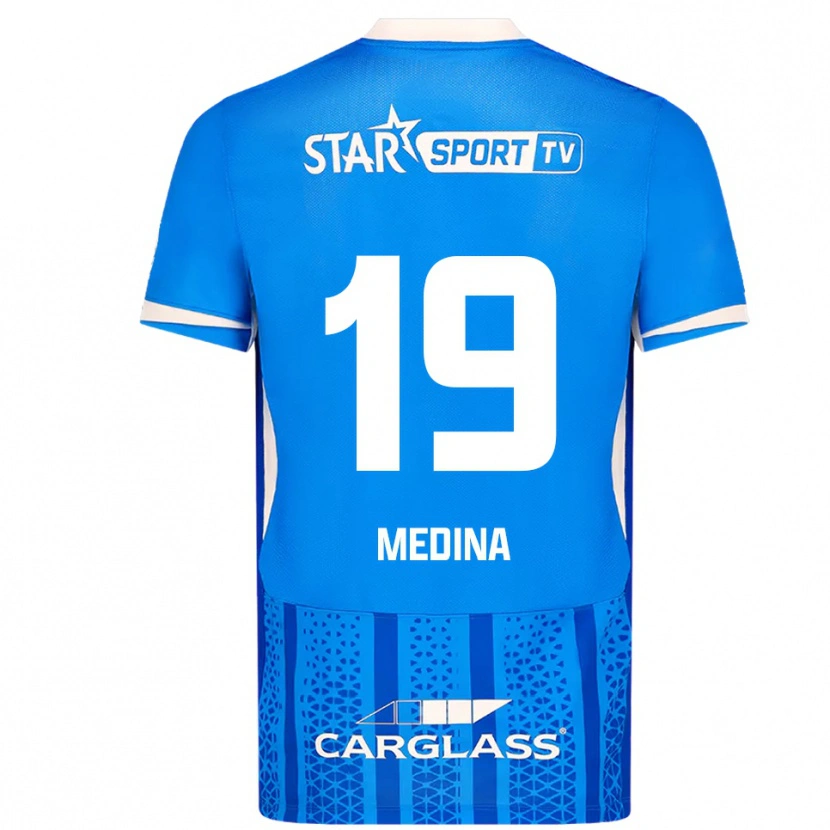 Danxen Herren Yaimar Medina #19 Blau Weiß Heimtrikot Trikot 2025/26 T-Shirt Österreich