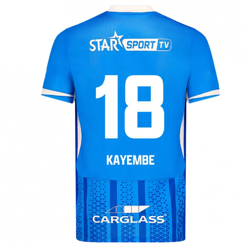 Danxen Herren Joris Kayembe #18 Blau Weiß Heimtrikot Trikot 2025/26 T-Shirt Österreich