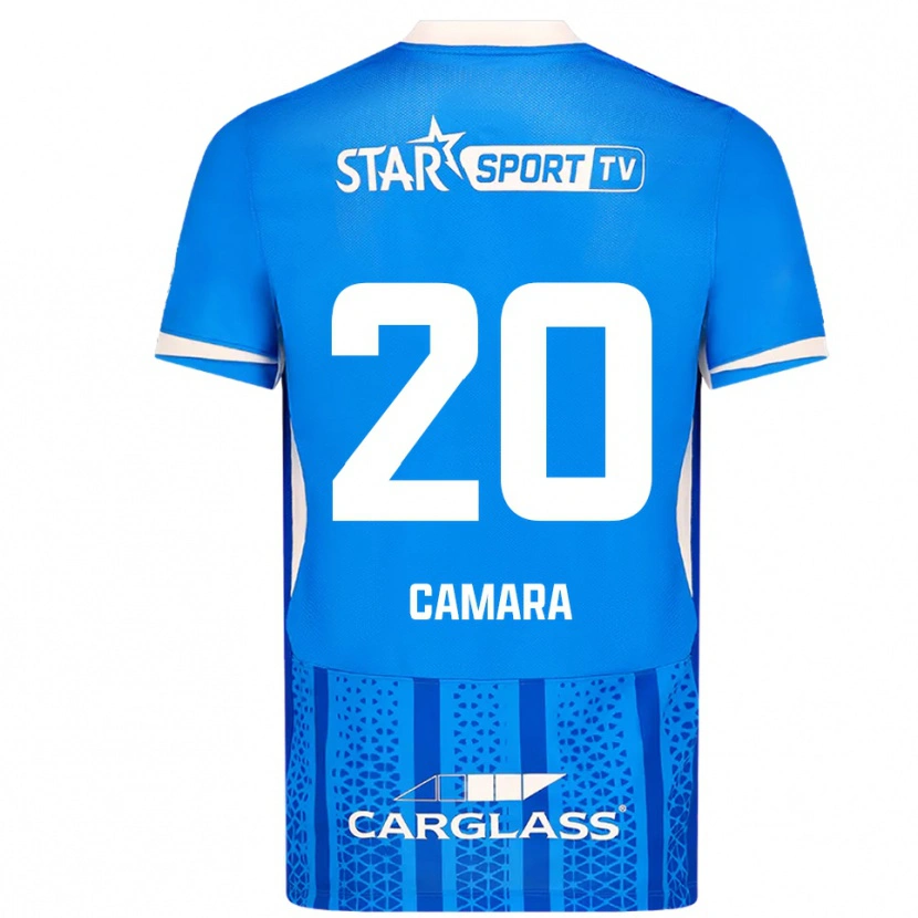 Danxen Herren Ali Camara #20 Blau Weiß Heimtrikot Trikot 2025/26 T-Shirt Österreich