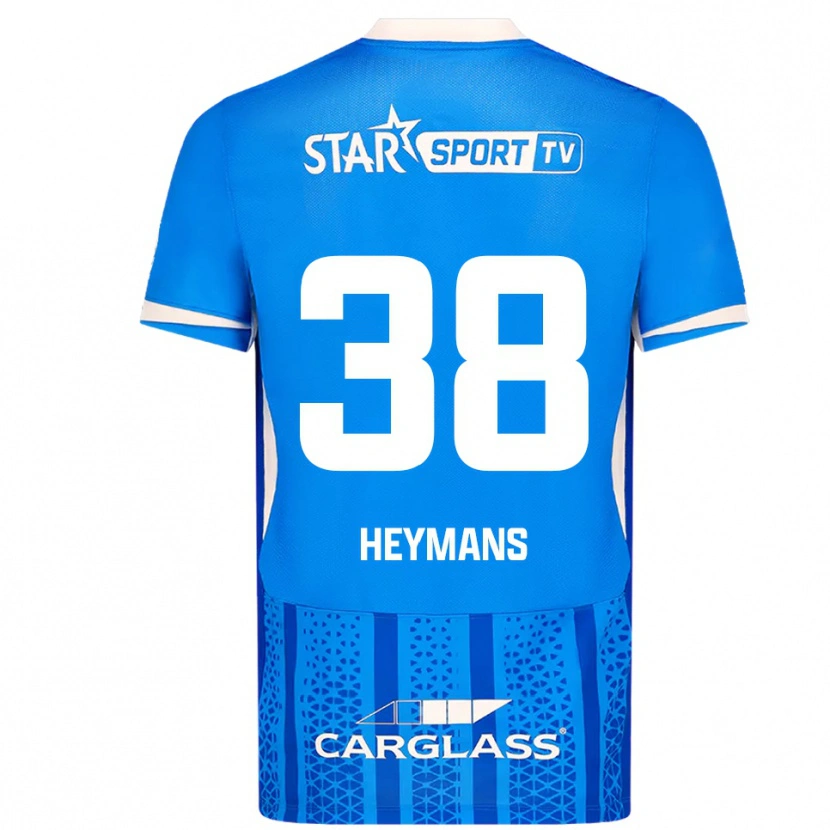Danxen Herren Daan Heymans #38 Blau Weiß Heimtrikot Trikot 2025/26 T-Shirt Österreich