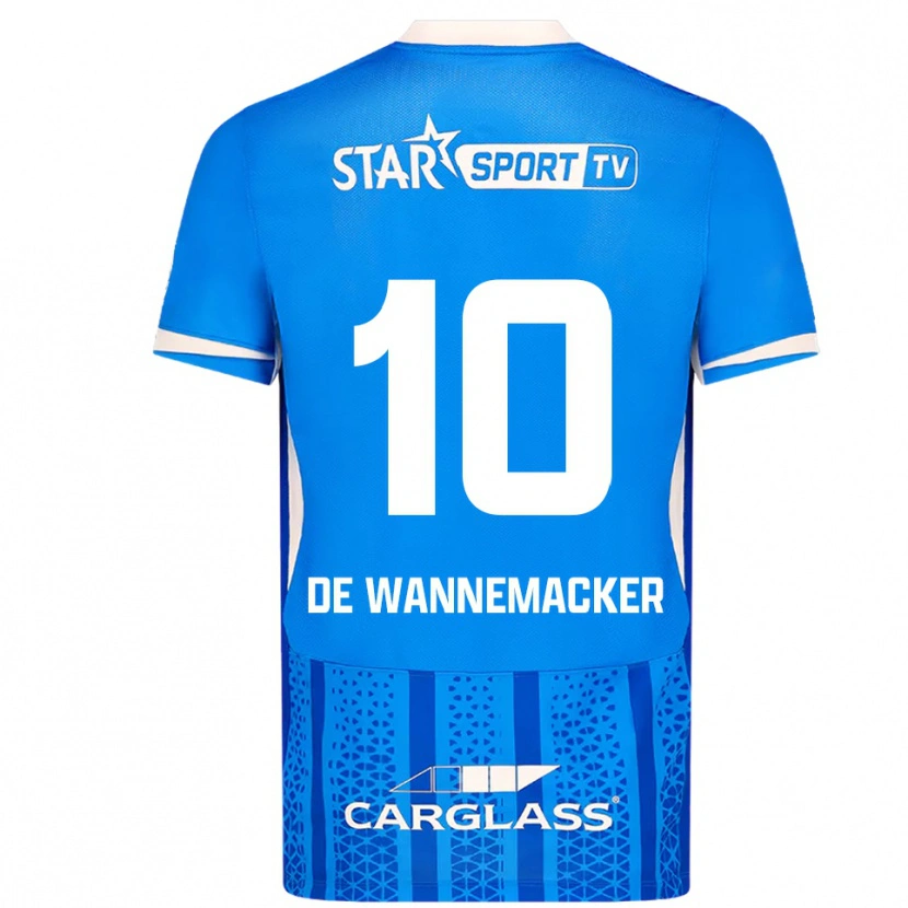 Danxen Herren August De Wannemacker #10 Blau Weiß Heimtrikot Trikot 2025/26 T-Shirt Österreich