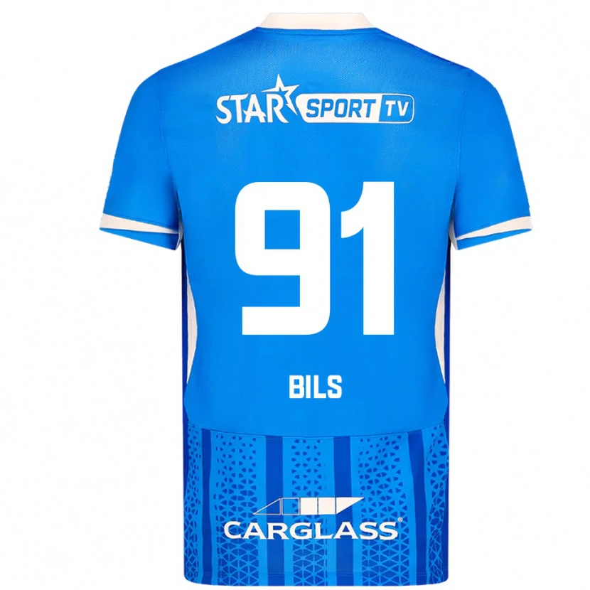 Danxen Herren Elise Bils #91 Blau Weiß Heimtrikot Trikot 2025/26 T-Shirt Österreich