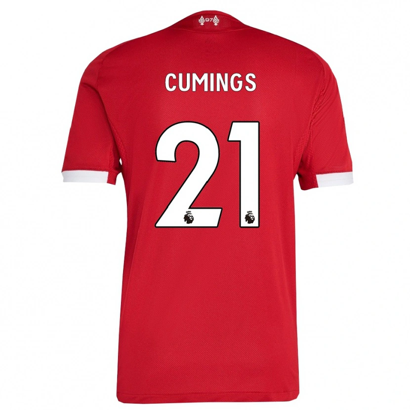 Danxen Herren Eartha Cumings #21 Rot Weiß Heimtrikot Trikot 2025/26 T-Shirt Österreich
