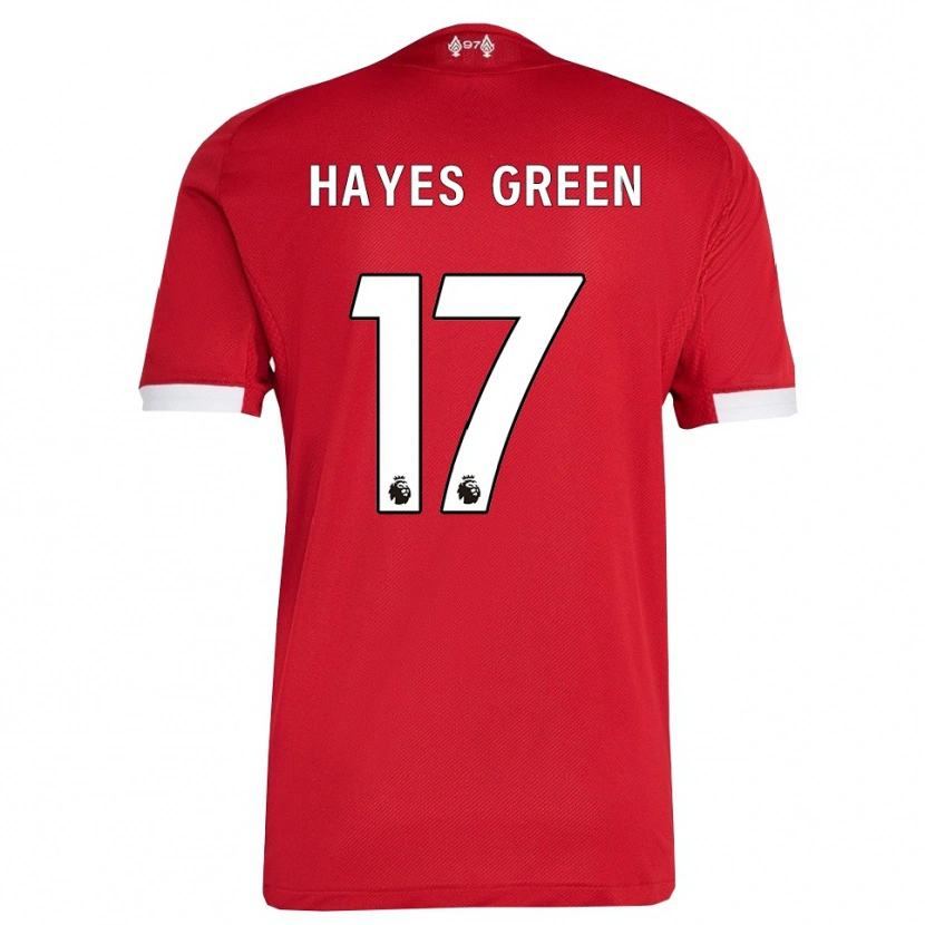 Danxen Herren Charlie Hayes-Green #17 Rot Weiß Heimtrikot Trikot 2025/26 T-Shirt Österreich