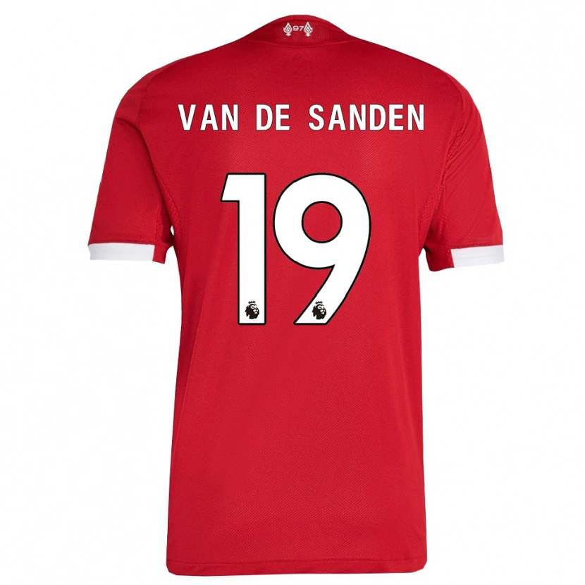 Danxen Herren Shanice Van De Sanden #19 Rot Weiß Heimtrikot Trikot 2025/26 T-Shirt Österreich