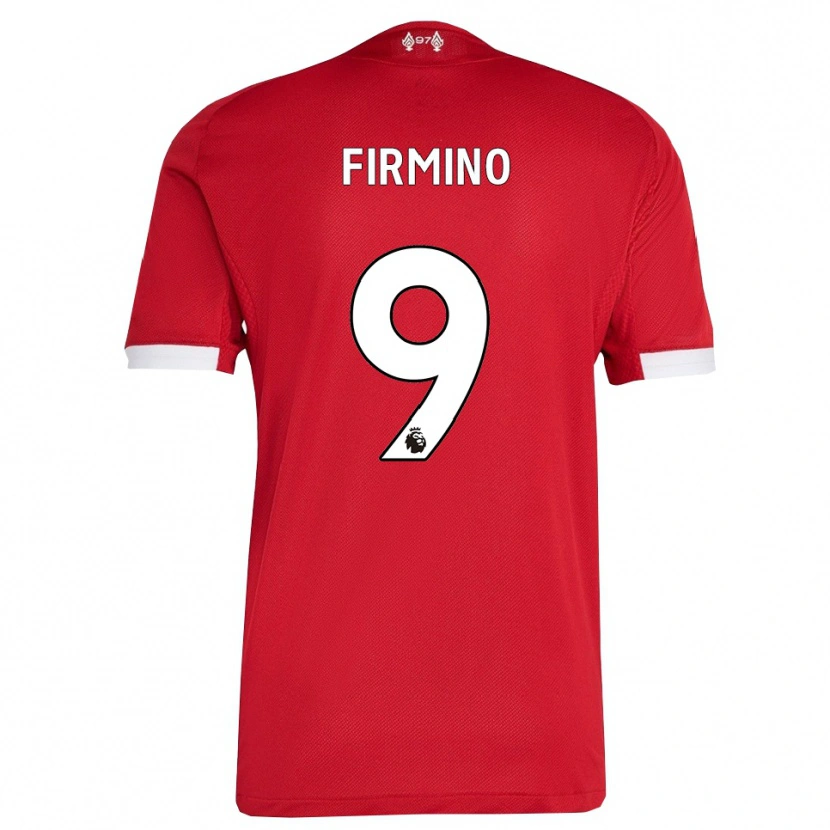 Danxen Herren Roberto Firmino #9 Rot Weiß Heimtrikot Trikot 2025/26 T-Shirt Österreich