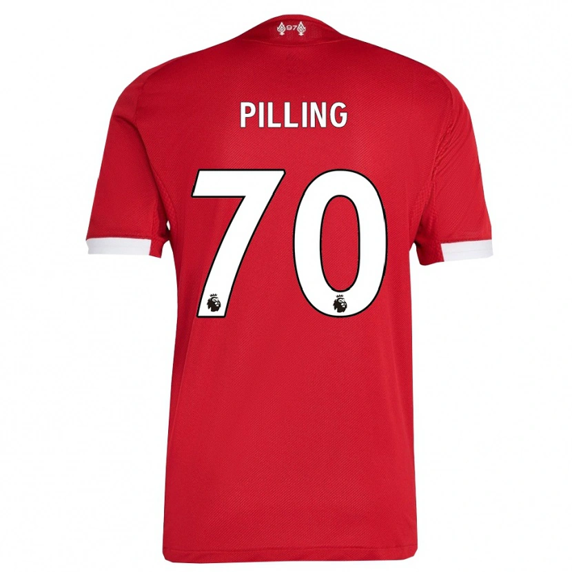 Danxen Herren Tommy Pilling #70 Rot Weiß Heimtrikot Trikot 2025/26 T-Shirt Österreich
