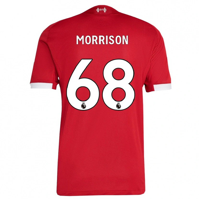 Danxen Herren Kieran Morrison #68 Rot Weiß Heimtrikot Trikot 2025/26 T-Shirt Österreich