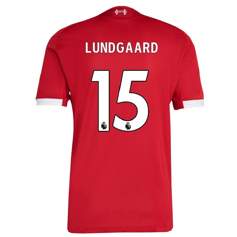 Danxen Herren Sofie Lundgaard #15 Rot Weiß Heimtrikot Trikot 2025/26 T-Shirt Österreich