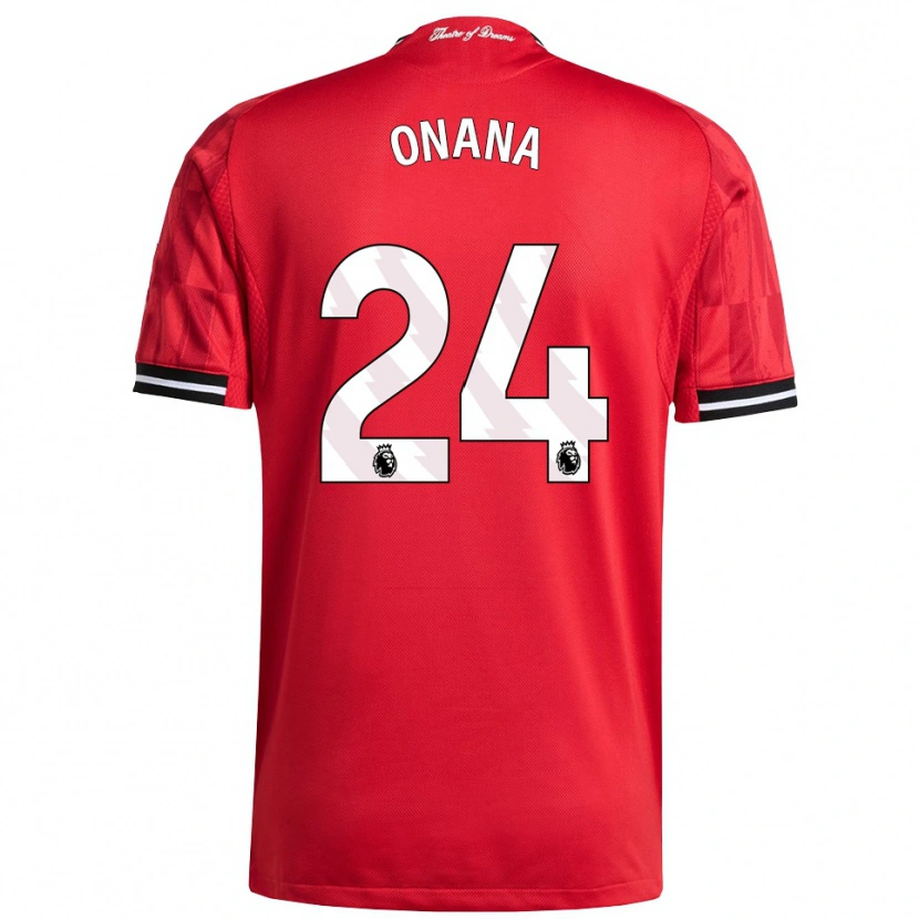 Danxen Herren André Onana #24 Rot Schwarz Weiß Heimtrikot Trikot 2025/26 T-Shirt Österreich