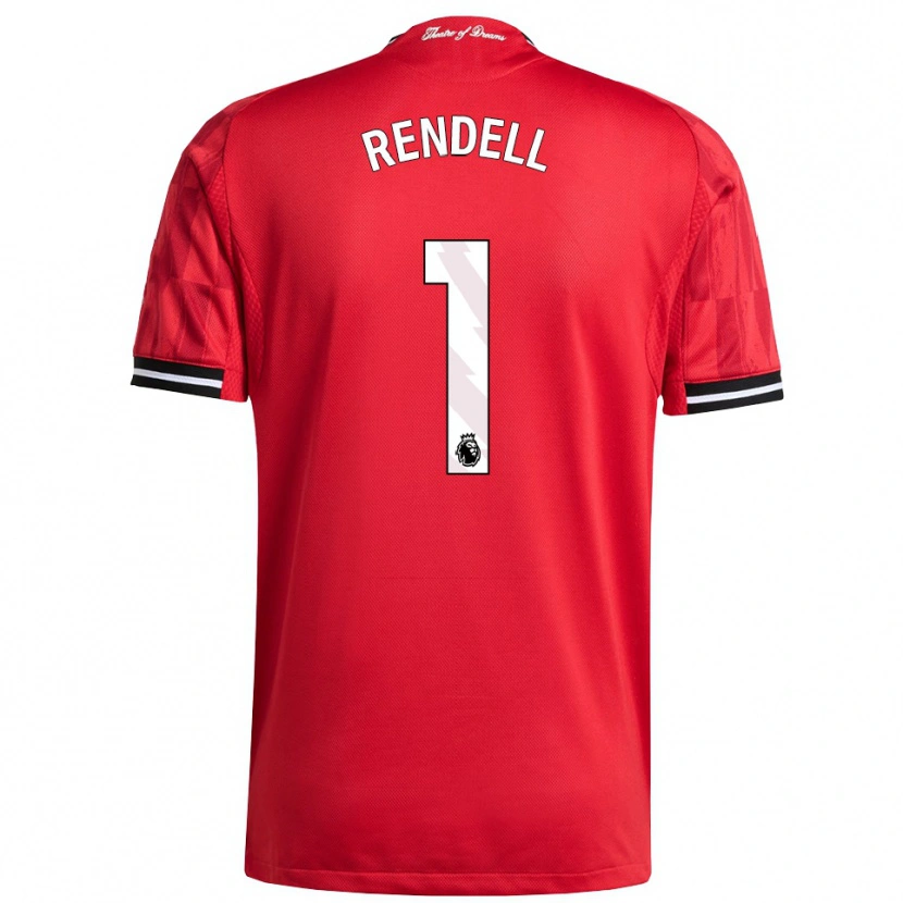 Danxen Herren Kayla Rendell #1 Rot Schwarz Weiß Heimtrikot Trikot 2025/26 T-Shirt Österreich