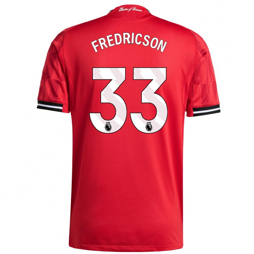 Danxen Herren Tyler Fredricson #33 Rot Schwarz Weiß Heimtrikot Trikot 2025/26 T-Shirt Österreich