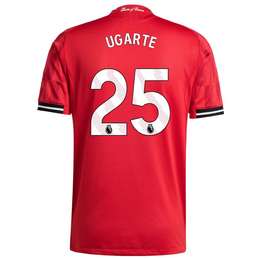 Danxen Herren Manuel Ugarte #25 Rot Schwarz Weiß Heimtrikot Trikot 2025/26 T-Shirt Österreich