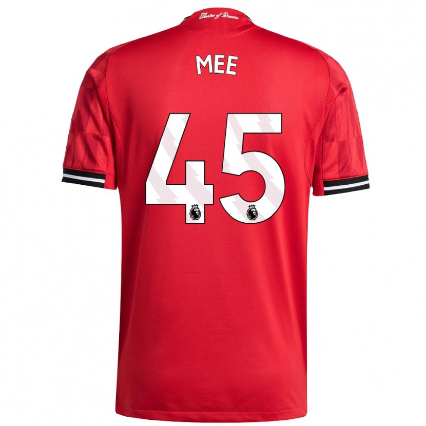 Danxen Herren Dermot Mee #45 Rot Schwarz Weiß Heimtrikot Trikot 2025/26 T-Shirt Österreich