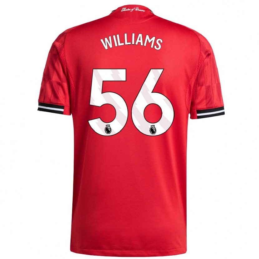 Danxen Herren Ethan Williams #56 Rot Schwarz Weiß Heimtrikot Trikot 2025/26 T-Shirt Österreich