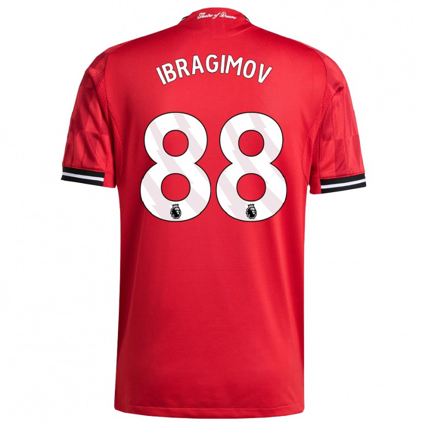Danxen Herren Amir Ibragimov #88 Rot Schwarz Weiß Heimtrikot Trikot 2025/26 T-Shirt Österreich
